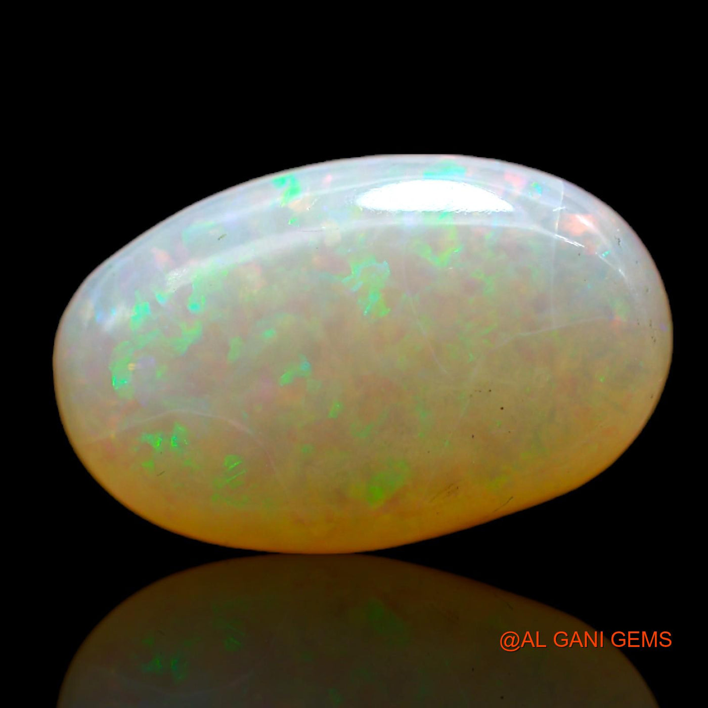 5.00 Cts Natural Australian Fire Opal Loose Gemstone Oval Cabochon 16x10x4 mm AB-549