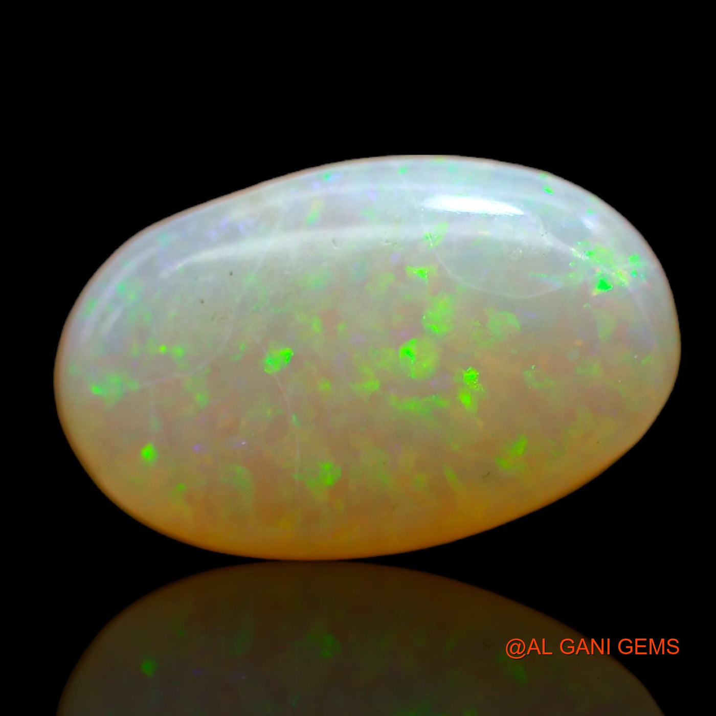5.00 Cts Natural Australian Fire Opal Loose Gemstone Oval Cabochon 16x10x4 mm AB-549