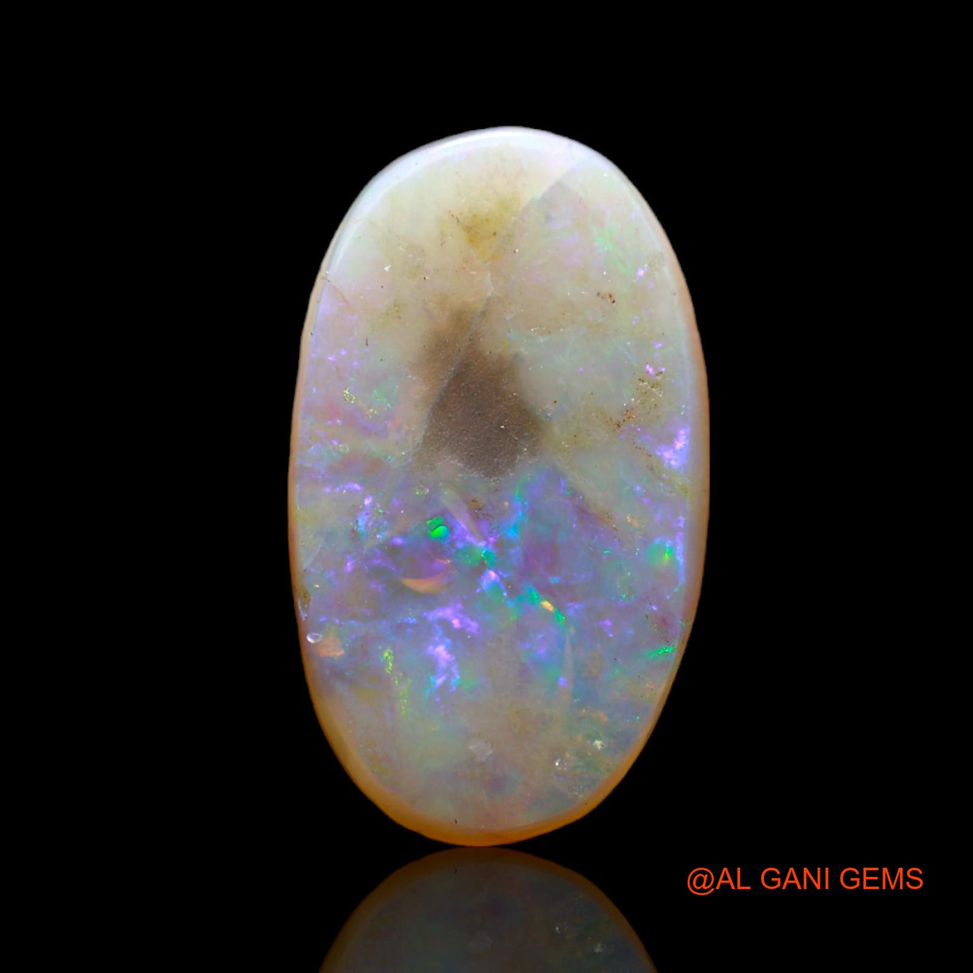 Natural Fire Opal Gemstone 3.00 Cts Loose Oval Cabochon From Australia 16x10x2 mm AB-551