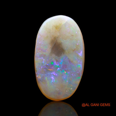 Natural Fire Opal Gemstone 3.00 Cts Loose Oval Cabochon From Australia 16x10x2 mm AB-551