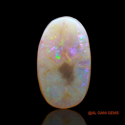 Natural Fire Opal Gemstone 3.00 Cts Loose Oval Cabochon From Australia 16x10x2 mm AB-551