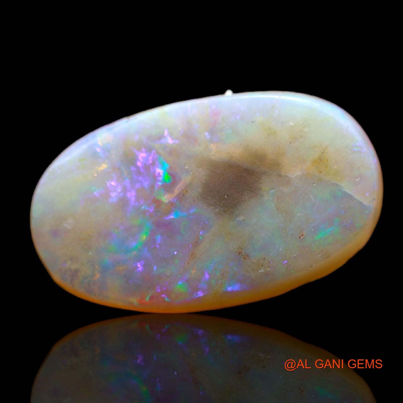 Natural Fire Opal Gemstone 3.00 Cts Loose Oval Cabochon From Australia 16x10x2 mm AB-551