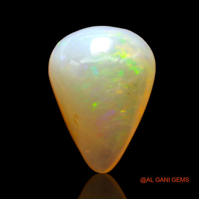 5.00 Cts Natural Australian Fire Opal Loose Gemstone Pear Cabochon 15x11x6 mm AB-552