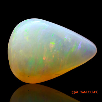 5.00 Cts Natural Australian Fire Opal Loose Gemstone Pear Cabochon 15x11x6 mm AB-552