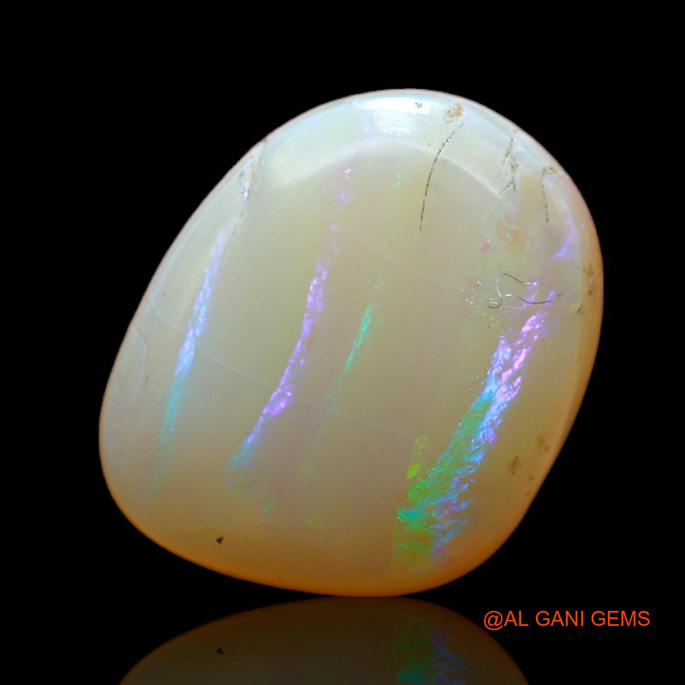 Natural Fire Opal Gemstone 6.00 Cts Loose Fancy Cabochon From Australia 14x12x5 mm AB-553