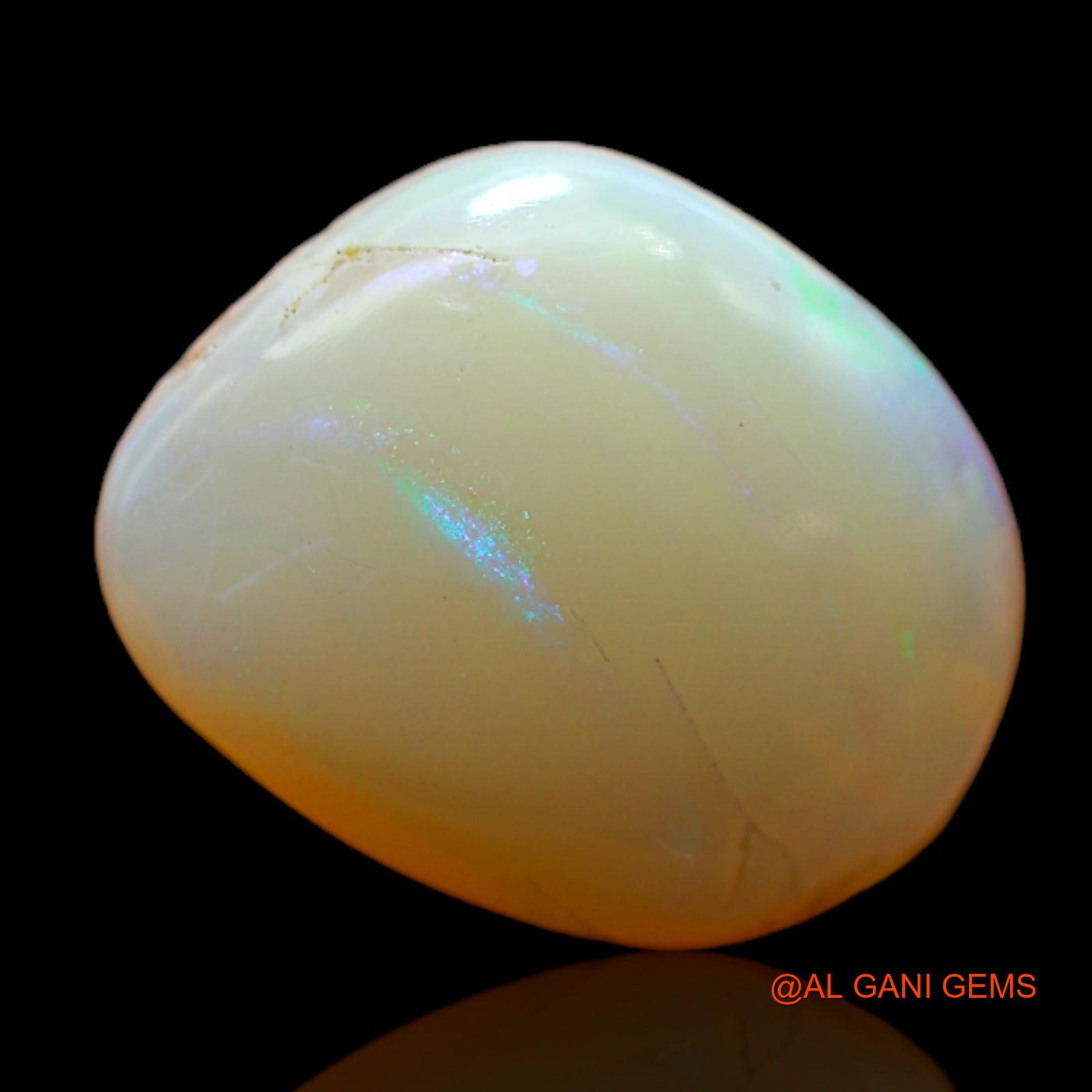 Natural Fire Opal Gemstone 6.00 Cts Loose Fancy Cabochon From Australia 14x12x5 mm AB-553