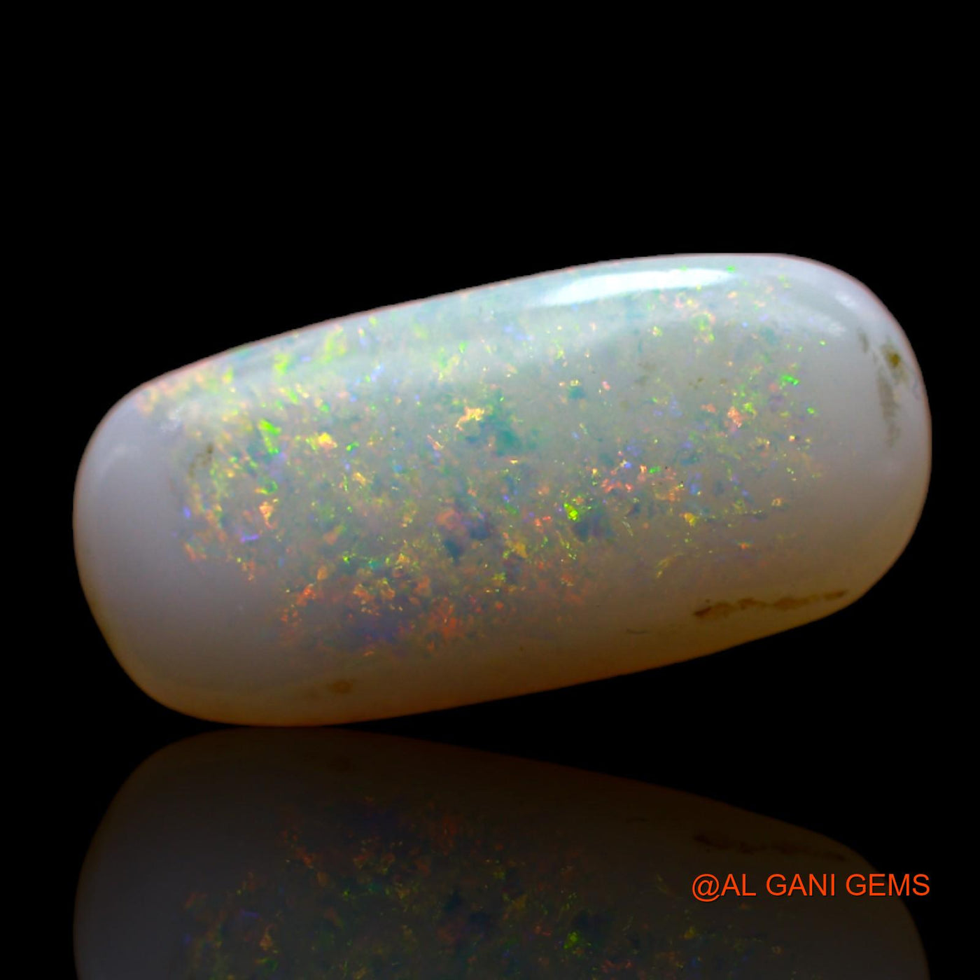 Natural Fire Opal Gemstone 3.00 Cts Loose Oval Cabochon From Australia 17x8x3 mm AB-554