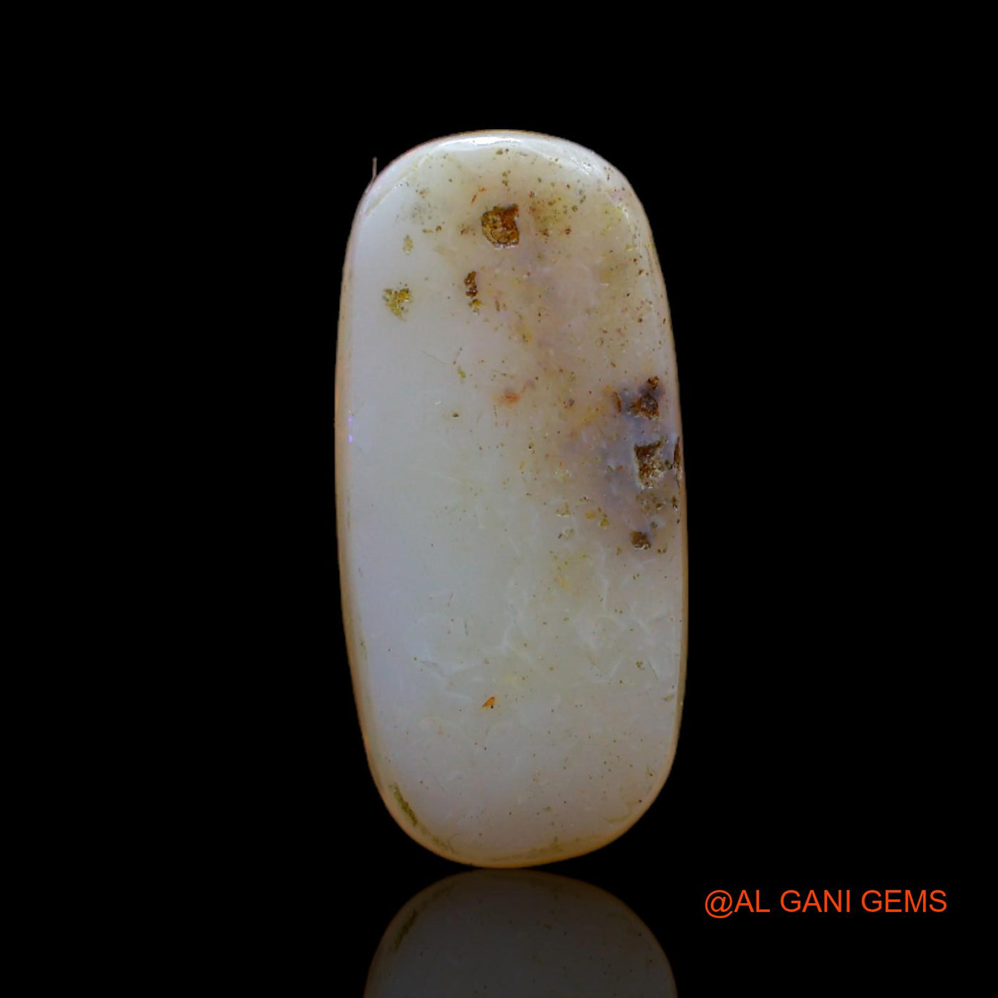 Natural Fire Opal Gemstone 3.00 Cts Loose Oval Cabochon From Australia 17x8x3 mm AB-554