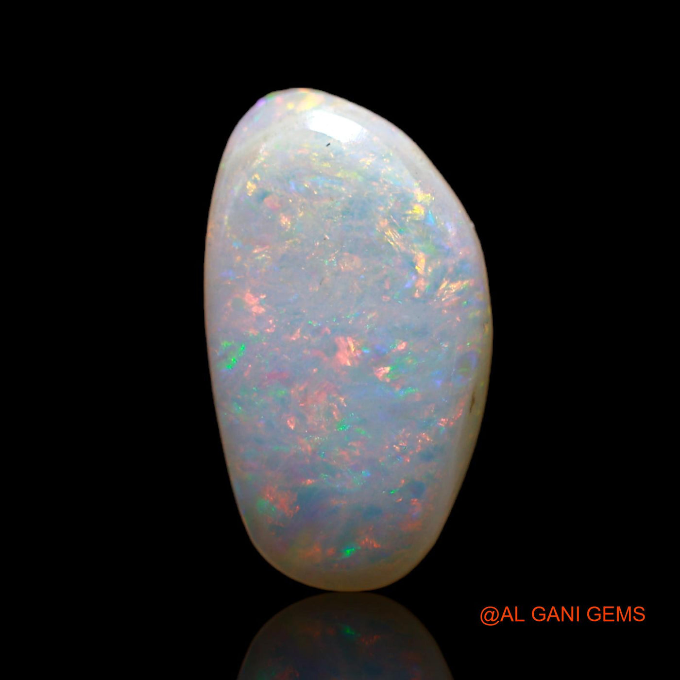 4.00 Cts Natural Australian Fire Opal Loose Gemstone Fancy Cabochon 16x9x3 mm AB-555