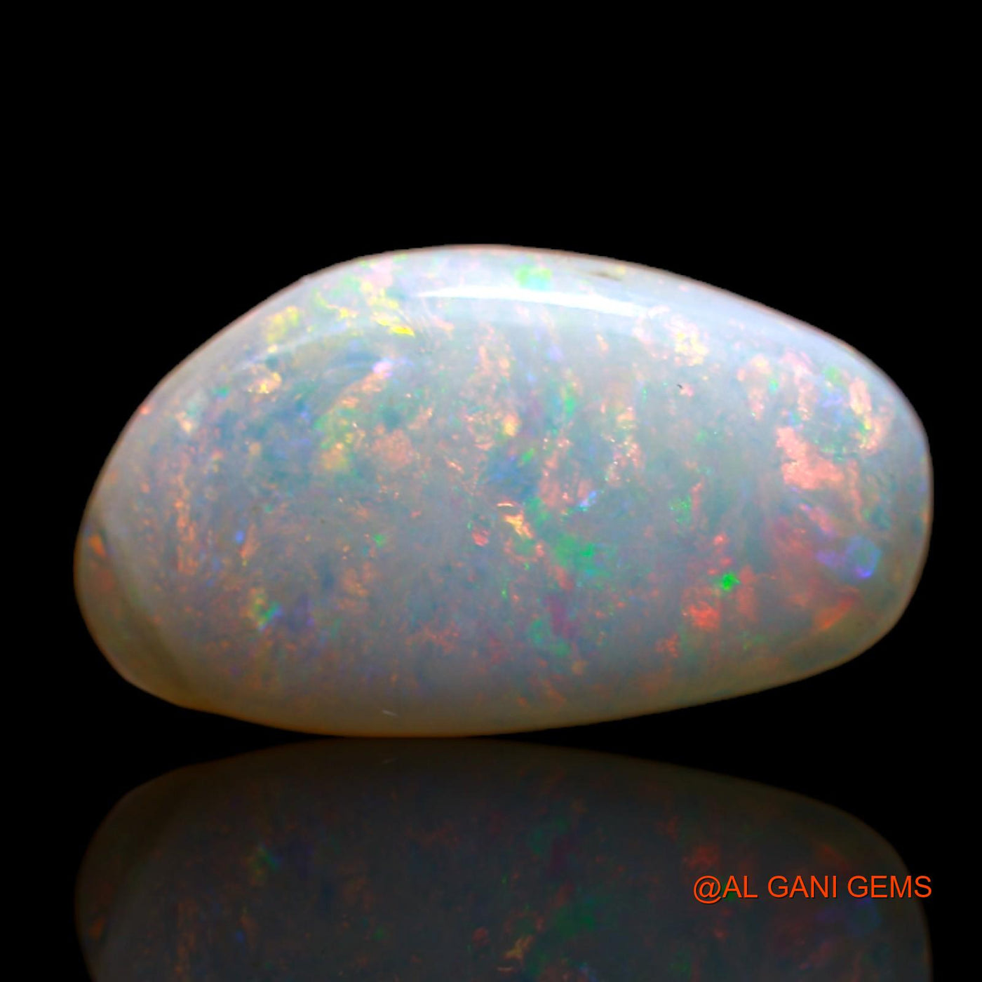 4.00 Cts Natural Australian Fire Opal Loose Gemstone Fancy Cabochon 16x9x3 mm AB-555