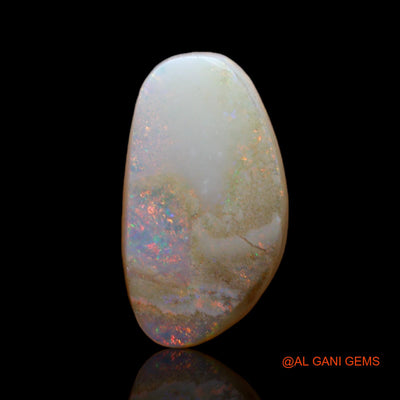 4.00 Cts Natural Australian Fire Opal Loose Gemstone Fancy Cabochon 16x9x3 mm AB-555