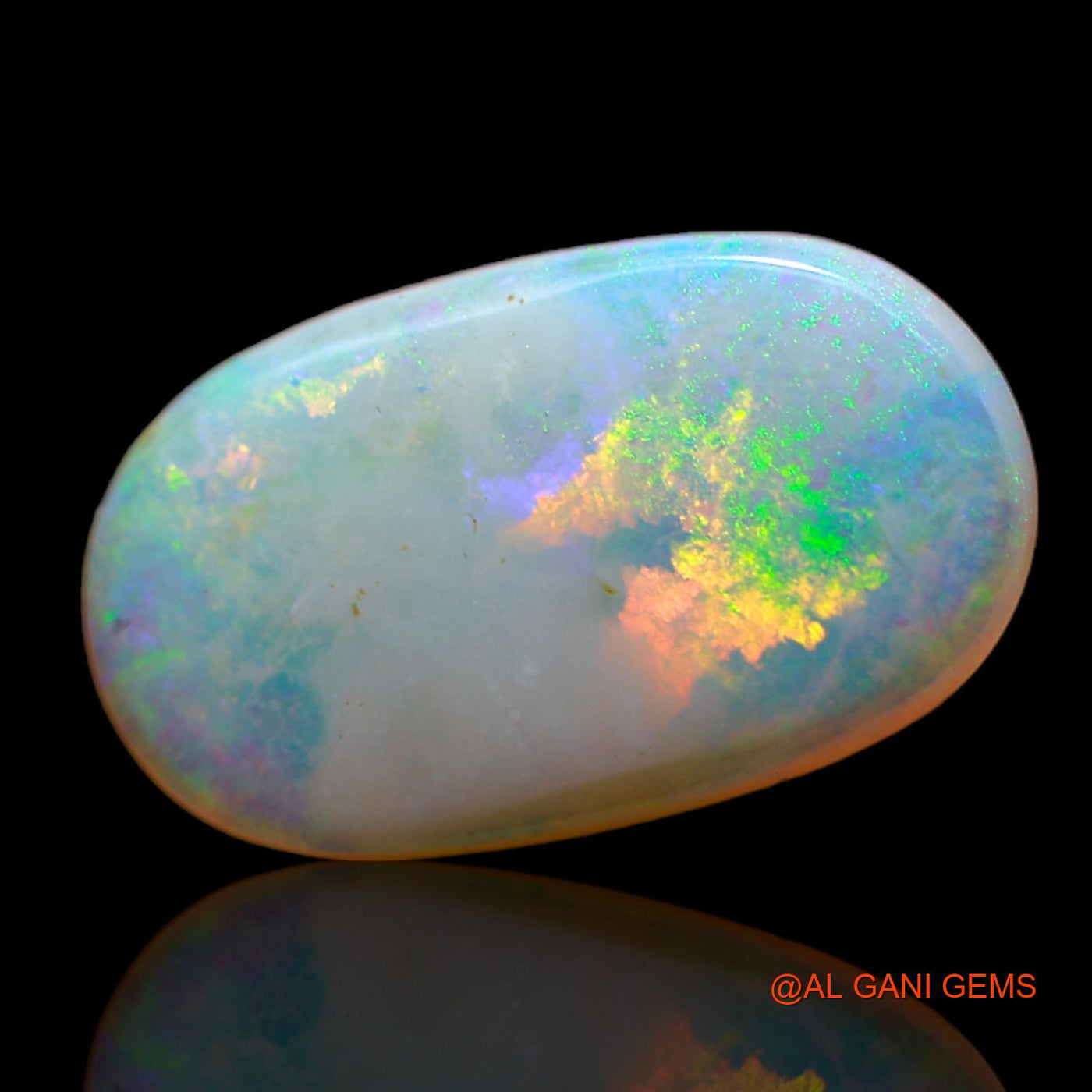 3.00 Cts Natural Australian Fire Opal Loose Gemstone Oval Cabochon 16x9x3 mm AB-558