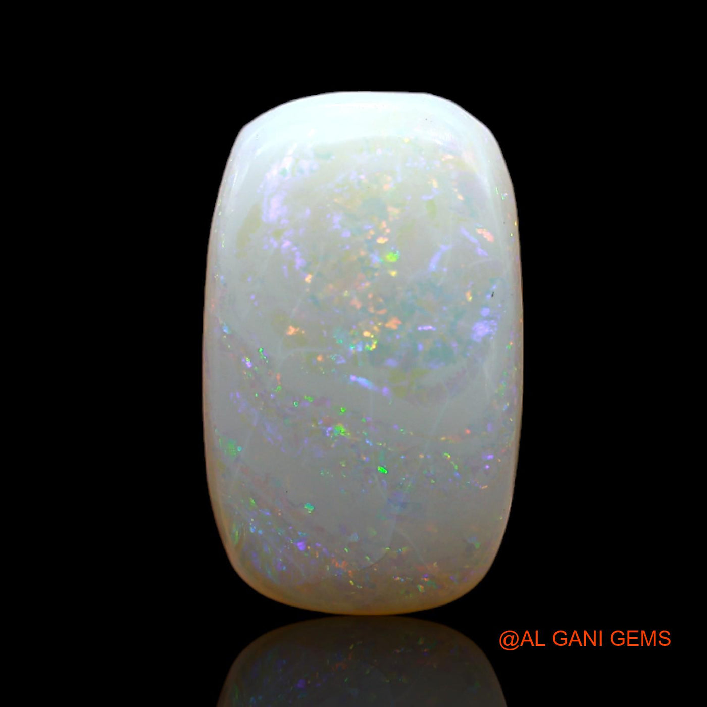 Natural Untreated Fire Opal Loose Gemstone Oval Cabochon From Australia 4.00 Cts 15x9x9 mm AB-559