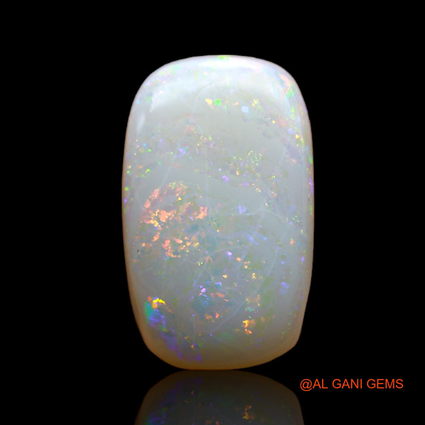 Natural Untreated Fire Opal Loose Gemstone Oval Cabochon From Australia 4.00 Cts 15x9x9 mm AB-559
