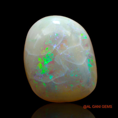 Natural Untreated Fire Opal Loose Gemstone Fancy Cabochon From Australia 5.00 Cts 14x11x4 mm AB-560