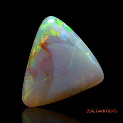 Natural Untreated Fire Opal Loose Gemstone Trillion Cabochon From Australia 4.00 Cts 14x12x4 mm AB-562