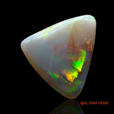 Natural Untreated Fire Opal Loose Gemstone Trillion Cabochon From Australia 4.00 Cts 14x12x4 mm AB-562