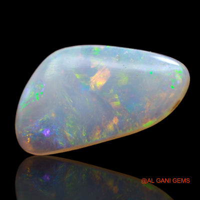 2.00 Cts Unheated Australian Fire Opal Loose Gemstone Fancy Cabochon Natural 17x9x2 mm AB-563