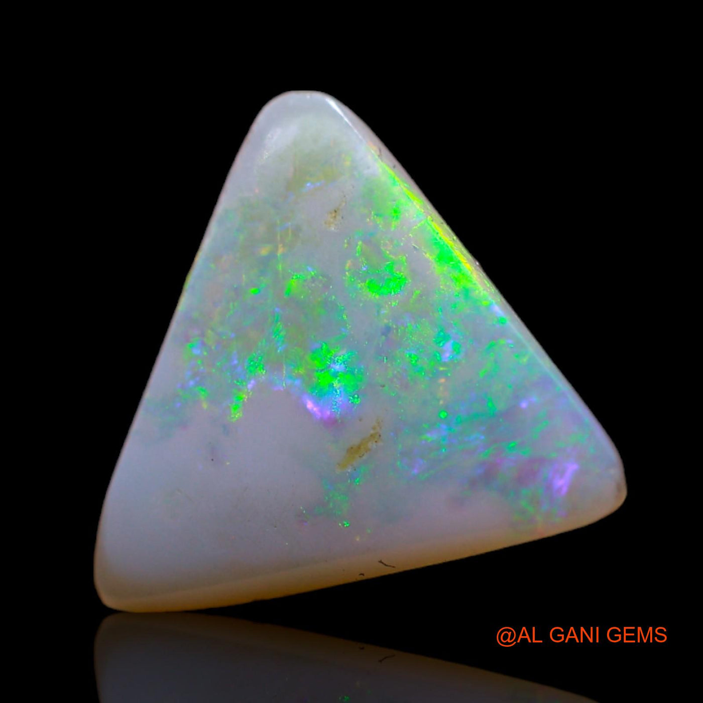Natural Fire Opal Gemstone 2.00 Cts Loose Trillion Cabochon From Australia 13x13x3 mm AB-564