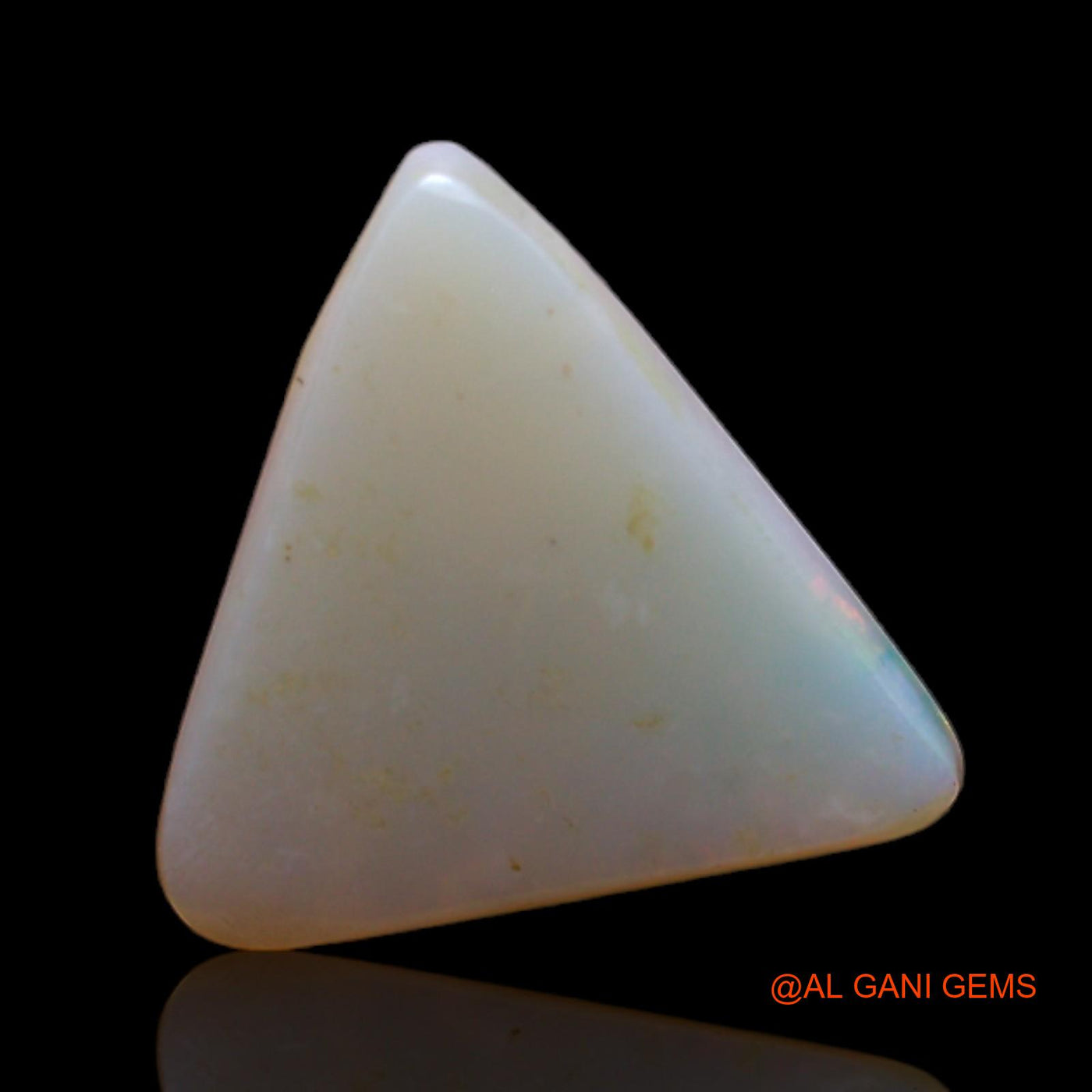 Natural Fire Opal Gemstone 2.00 Cts Loose Trillion Cabochon From Australia 13x13x3 mm AB-564