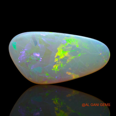 Natural Fire Opal Gemstone 3.00 Cts Loose Fancy Cabochon From Australia 17x9x3 mm AB-565