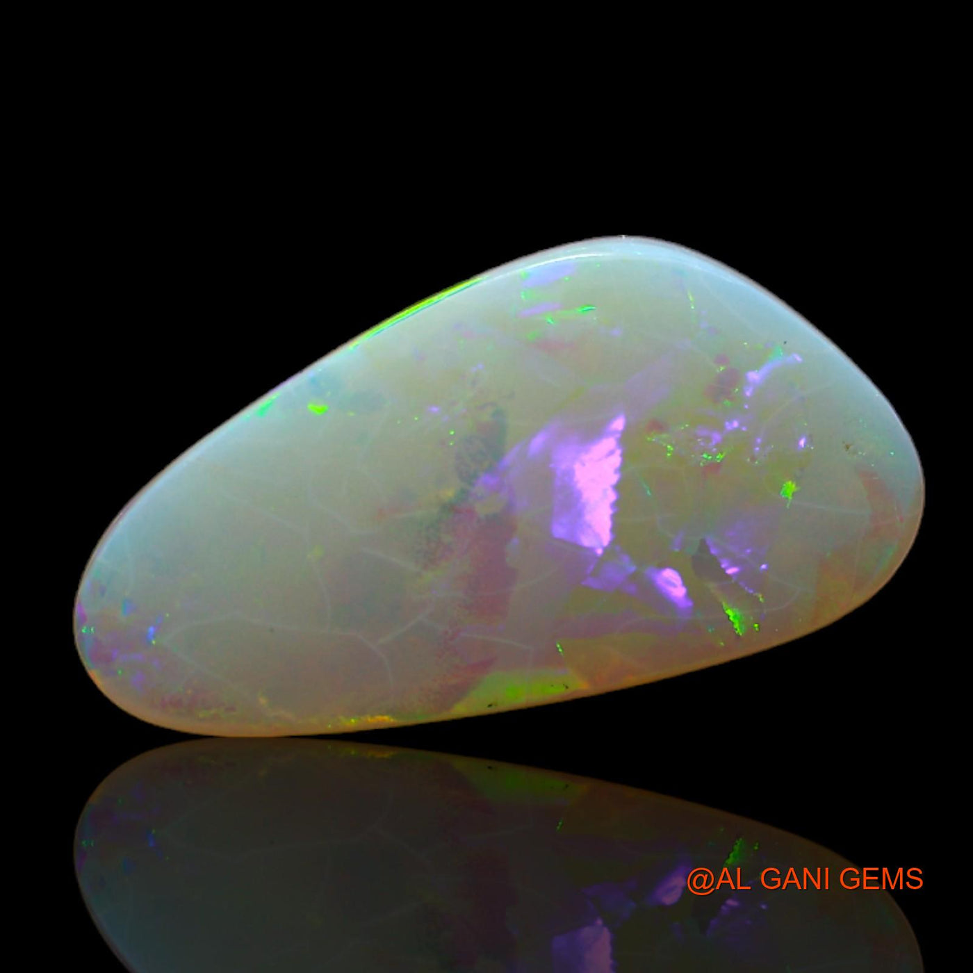 Natural Fire Opal Gemstone 3.00 Cts Loose Fancy Cabochon From Australia 17x9x3 mm AB-565