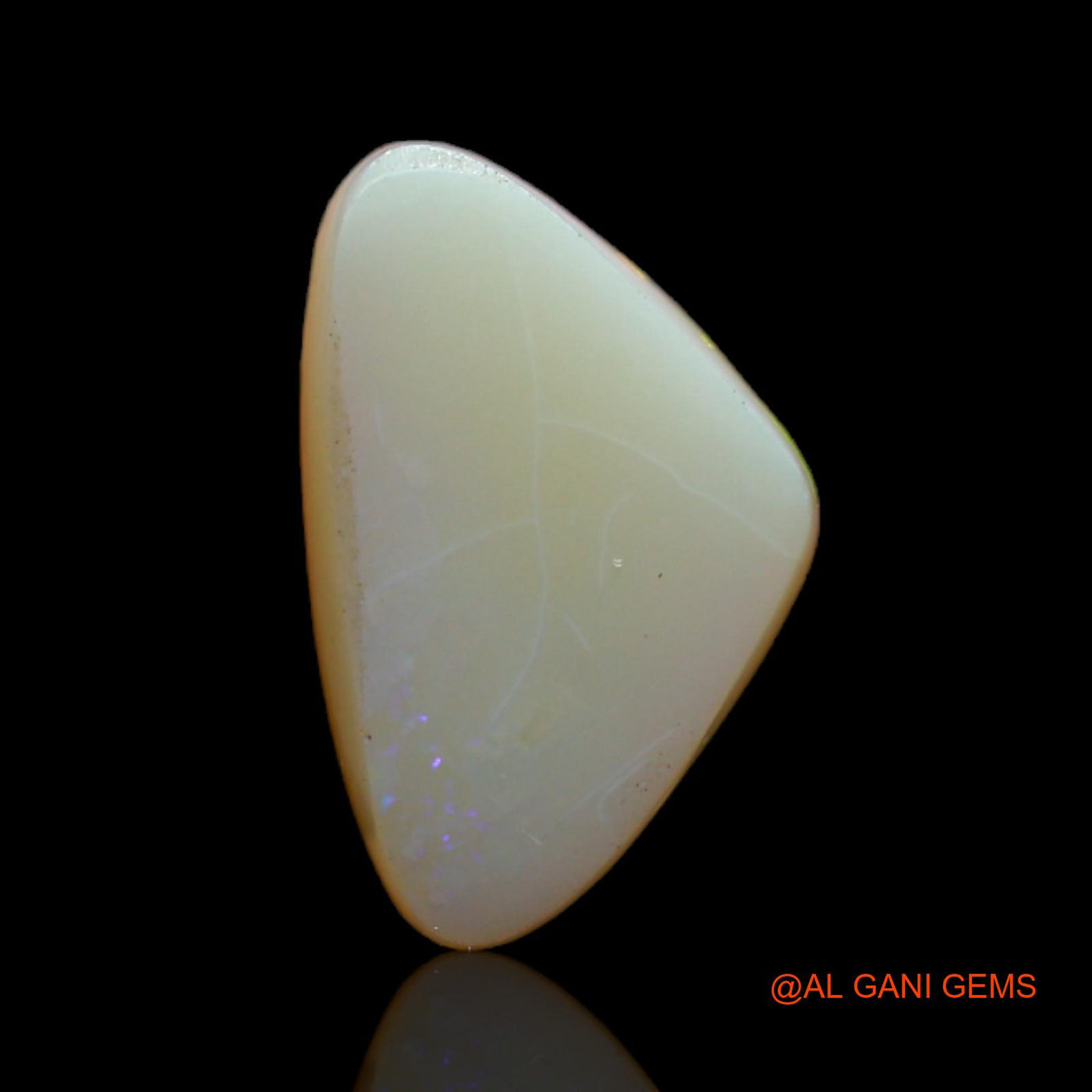 4.00 Cts Natural Australian Fire Opal Loose Gemstone Fancy Cabochon 15x9x5 mm AB-566