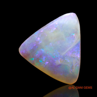 3.00 Cts Natural Australian Fire Opal Loose Gemstone Trillion Cabochon 13x12x3 mm AB-567