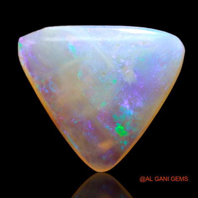 3.00 Cts Natural Australian Fire Opal Loose Gemstone Trillion Cabochon 13x12x3 mm AB-567