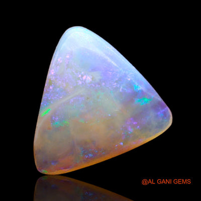 3.00 Cts Natural Australian Fire Opal Loose Gemstone Trillion Cabochon 13x12x3 mm AB-567