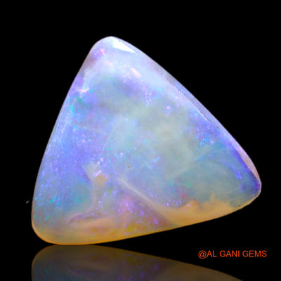 3.00 Cts Natural Australian Fire Opal Loose Gemstone Trillion Cabochon 13x12x3 mm AB-567