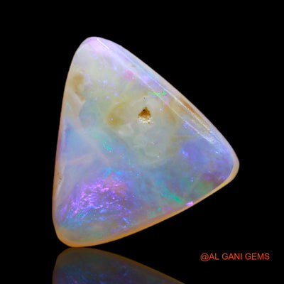 3.00 Cts Natural Australian Fire Opal Loose Gemstone Trillion Cabochon 13x12x3 mm AB-567