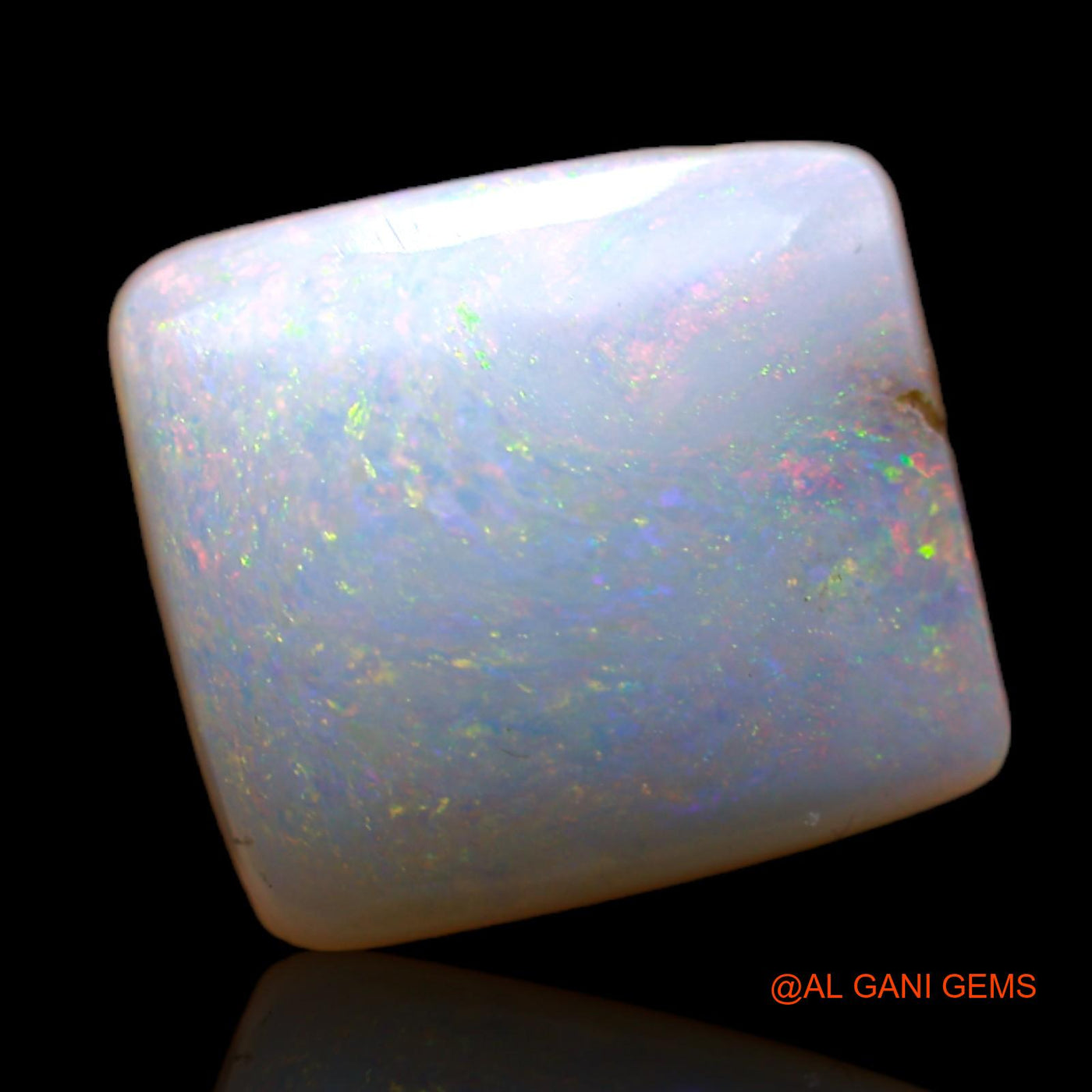 Natural Fire Opal Gemstone 5.00 Cts Loose Square Cabochon From Australia 12x11x5 mm AB-569