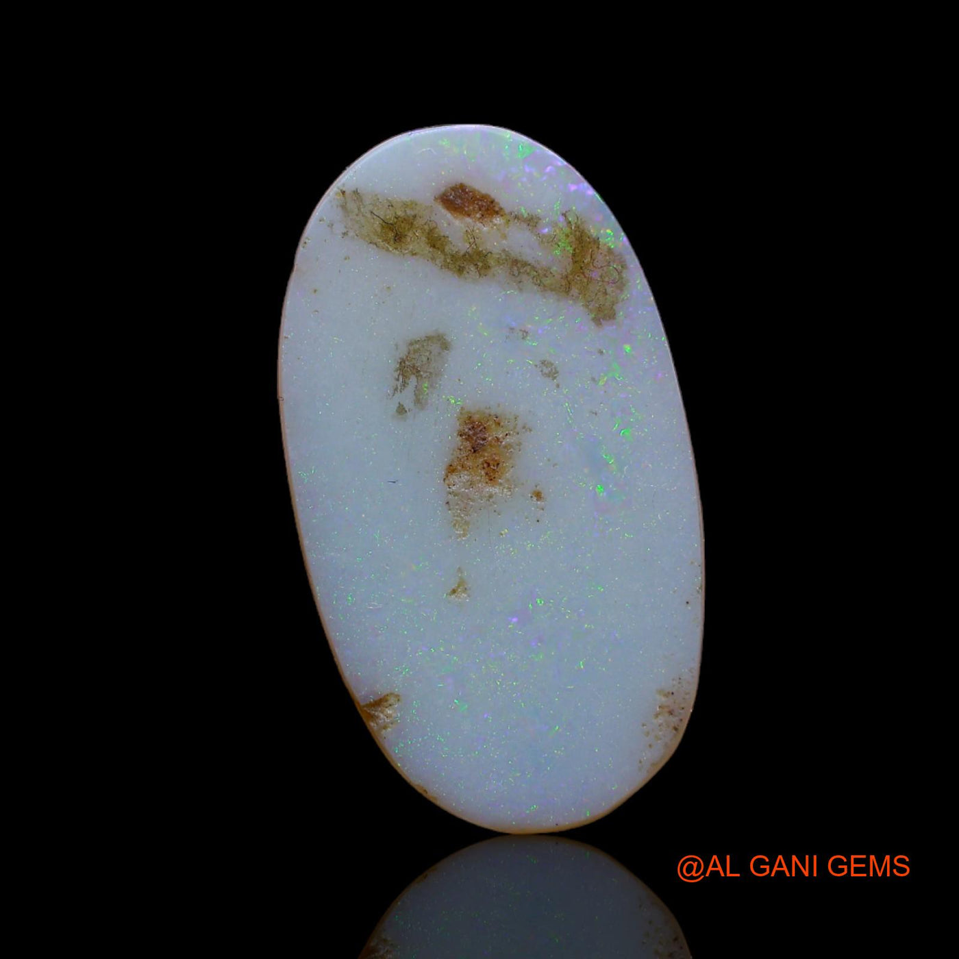 4.00 Cts Natural Australian Fire Opal Loose Gemstone Oval Cabochon 21x11x2 mm AB-56