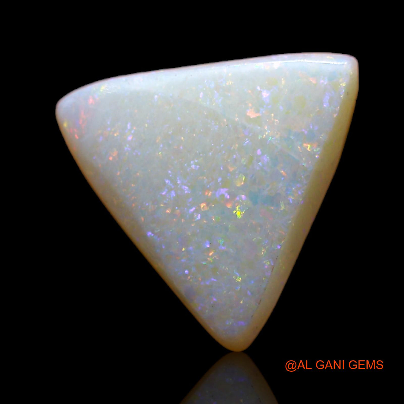 2.60 Cts Natural Australian Fire Opal Loose Gemstone Trillion Cabochon 13x12x3 mm AB-570