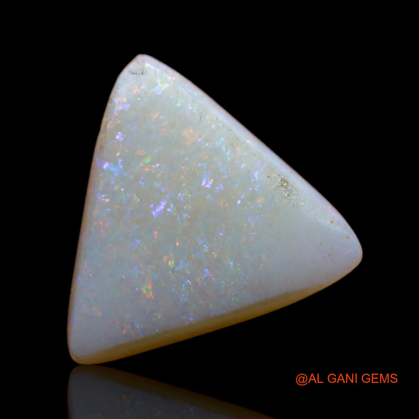 2.60 Cts Natural Australian Fire Opal Loose Gemstone Trillion Cabochon 13x12x3 mm AB-570