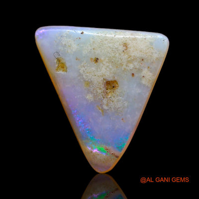 2.80 Cts Natural Australian Fire Opal Loose Gemstone Trillion Cabochon 13x12x3 mm AB-571