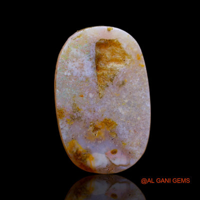 2.50 Cts Natural Australian Fire Opal Loose Gemstone Oval Cabochon 15x9x2 mm AB-573
