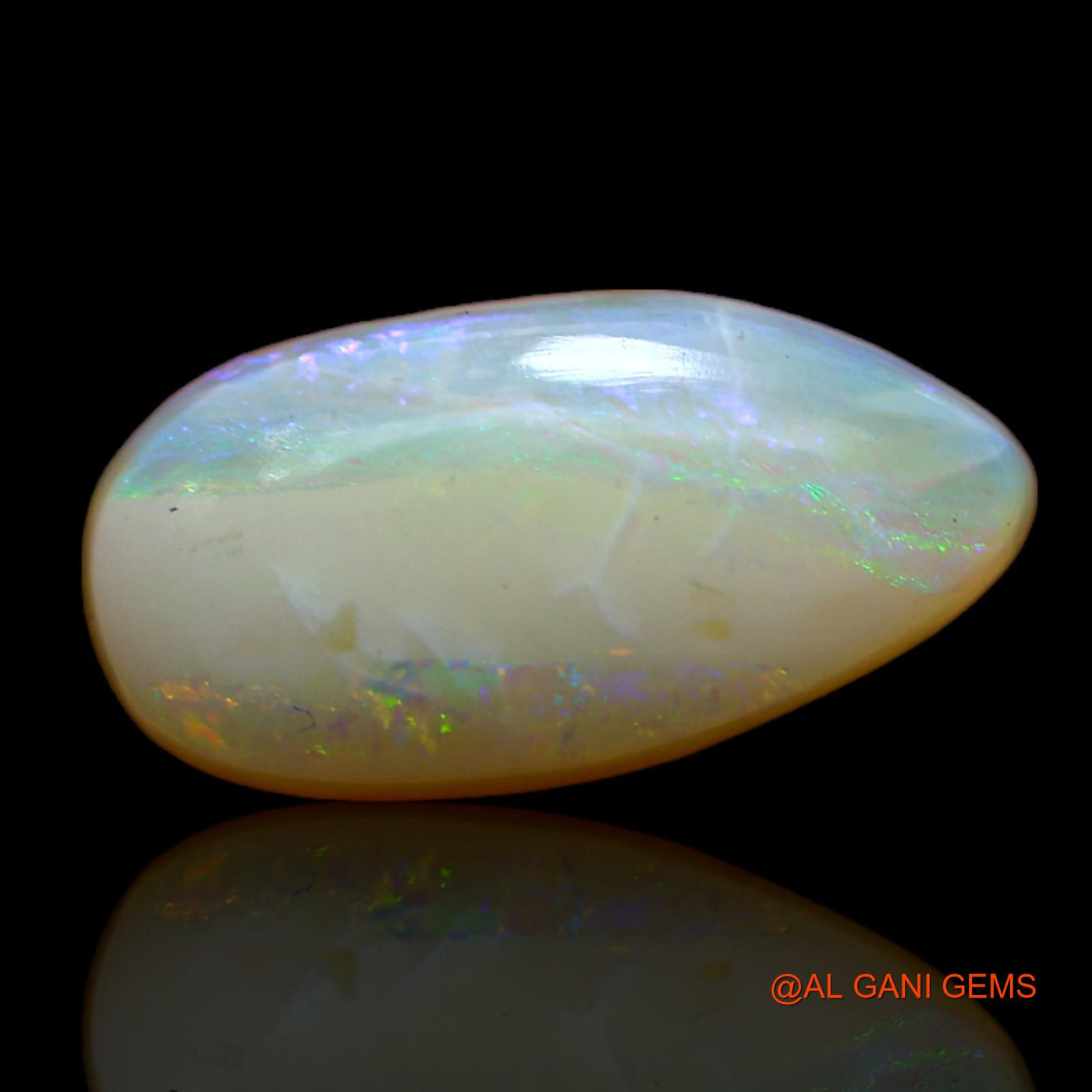 5.00 Cts Unheated Australian Fire Opal Loose Gemstone Fancy Cabochon Natural 16x8x5 mm AB-574