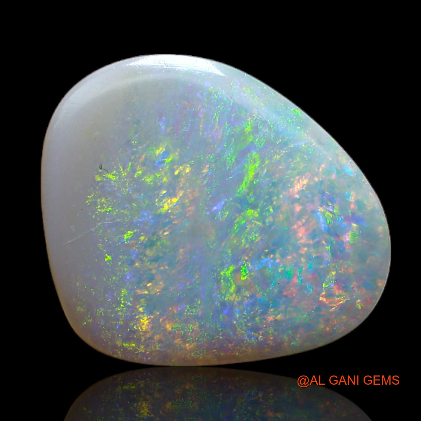 3.30 Cts Natural Australian Fire Opal Fancy Cabochon Loose Gemstone For Jewelry 12x11x3 mm AB-575