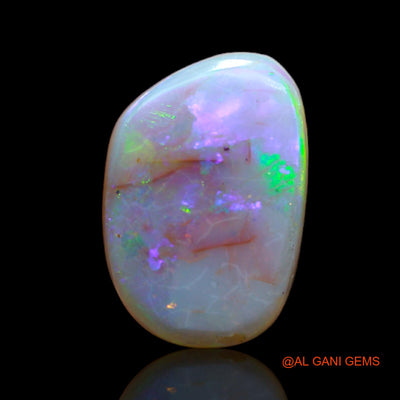 4.00 Cts Unheated Australian Fire Opal Loose Gemstone Fancy Cabochon Natural 14x9x4 mm AB-576