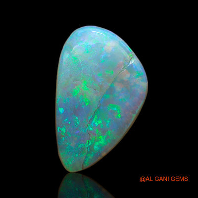 3.00 Cts Natural Australian Fire Opal Loose Gemstone Fancy Cabochon 15x9x3 mm AB-577