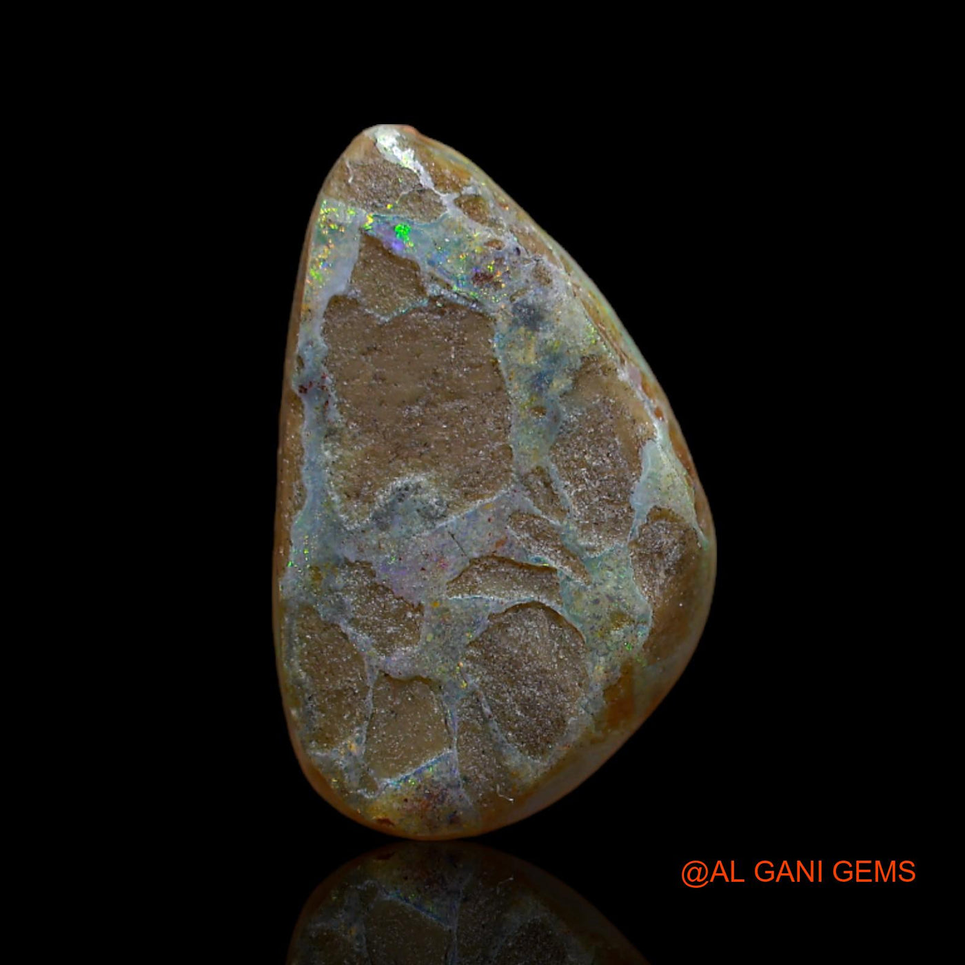 3.00 Cts Natural Australian Fire Opal Loose Gemstone Fancy Cabochon 15x9x3 mm AB-577