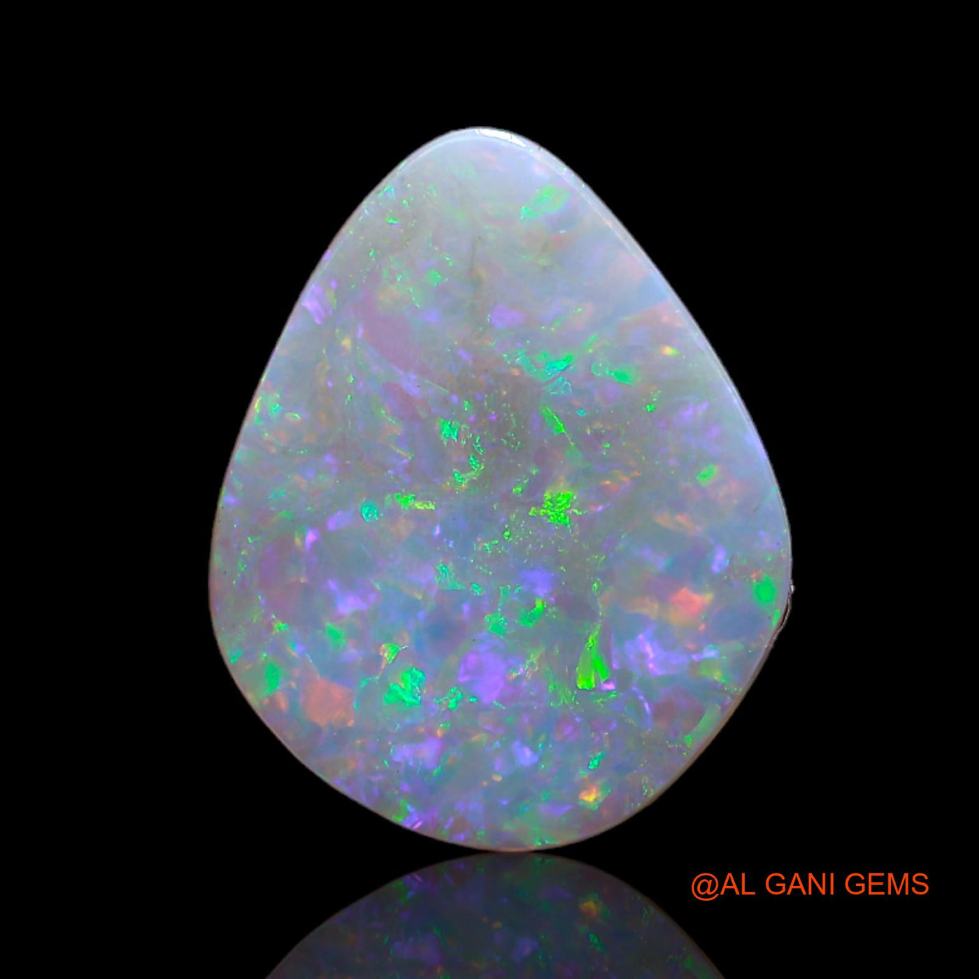 2.70 Cts Natural Australian Fire Opal Loose Gemstone Fancy Cabochon 14x11x2 mm AB-579