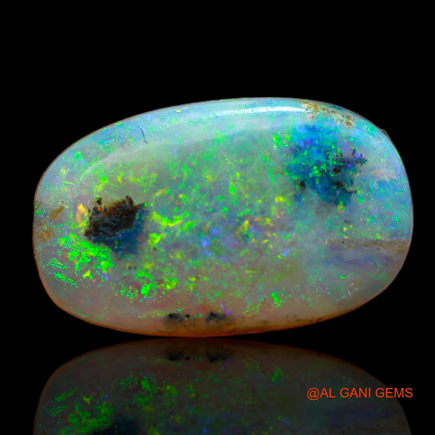 Natural Untreated Fire Opal Loose Gemstone Oval Cabochon From Australia 6.60 Cts 16x10x5 mm AB-57