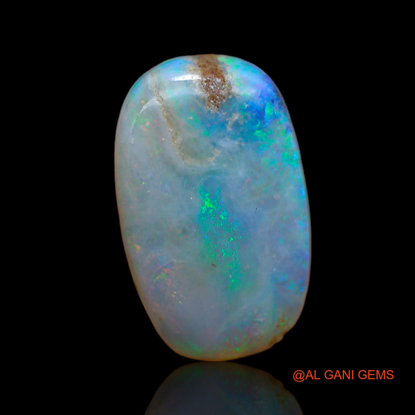 Natural Untreated Fire Opal Loose Gemstone Oval Cabochon From Australia 6.60 Cts 16x10x5 mm AB-57