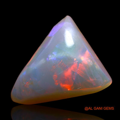 3.00 Cts Natural Australian Fire Opal Trillion Cabochon Loose Gemstone For Jewelry 12x11x4 mm AB-580