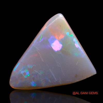 3.00 Cts Natural Australian Fire Opal Trillion Cabochon Loose Gemstone For Jewelry 12x11x4 mm AB-580