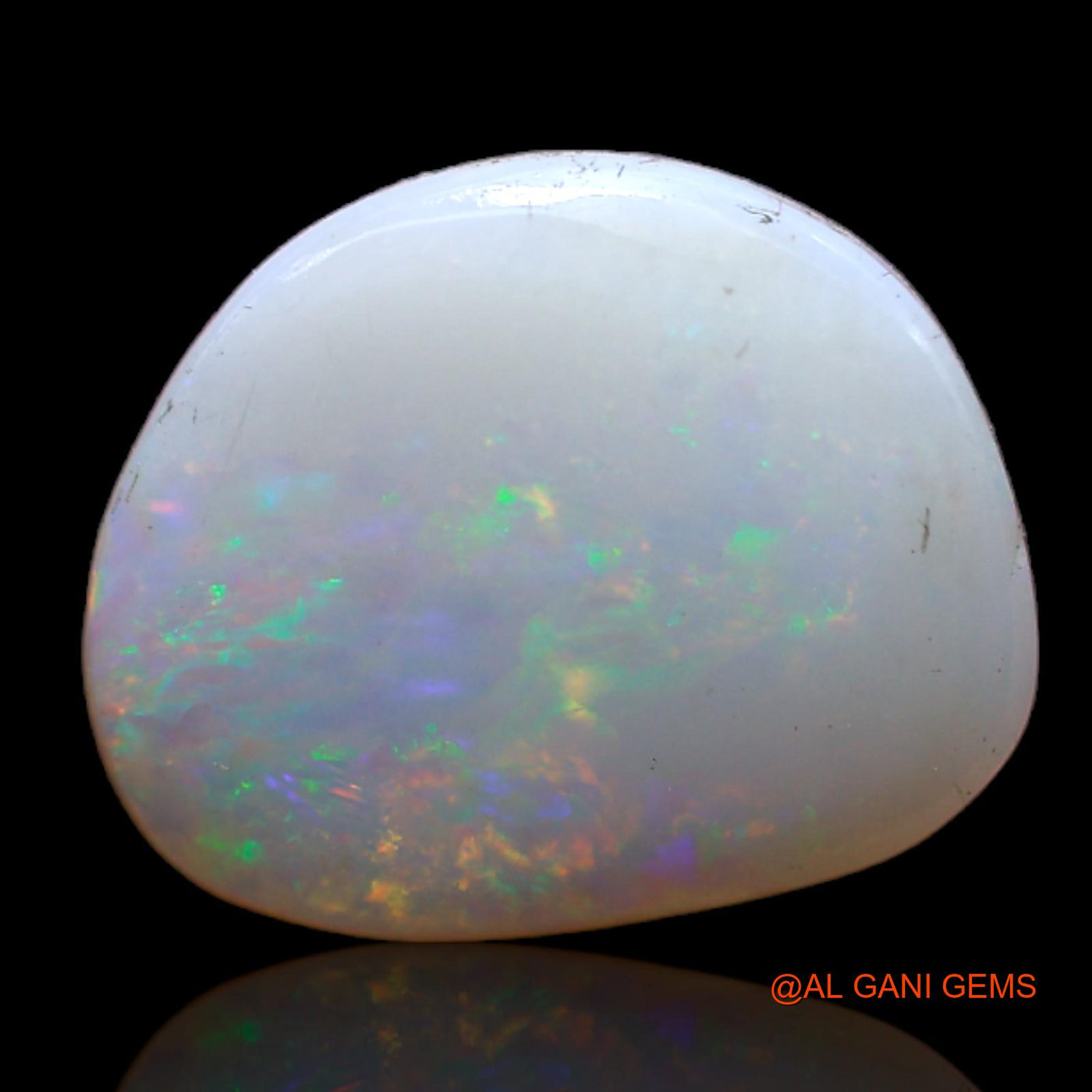 2.50 Cts Natural Australian Fire Opal Loose Gemstone Fancy Cabochon 13x11x3 mm AB-582