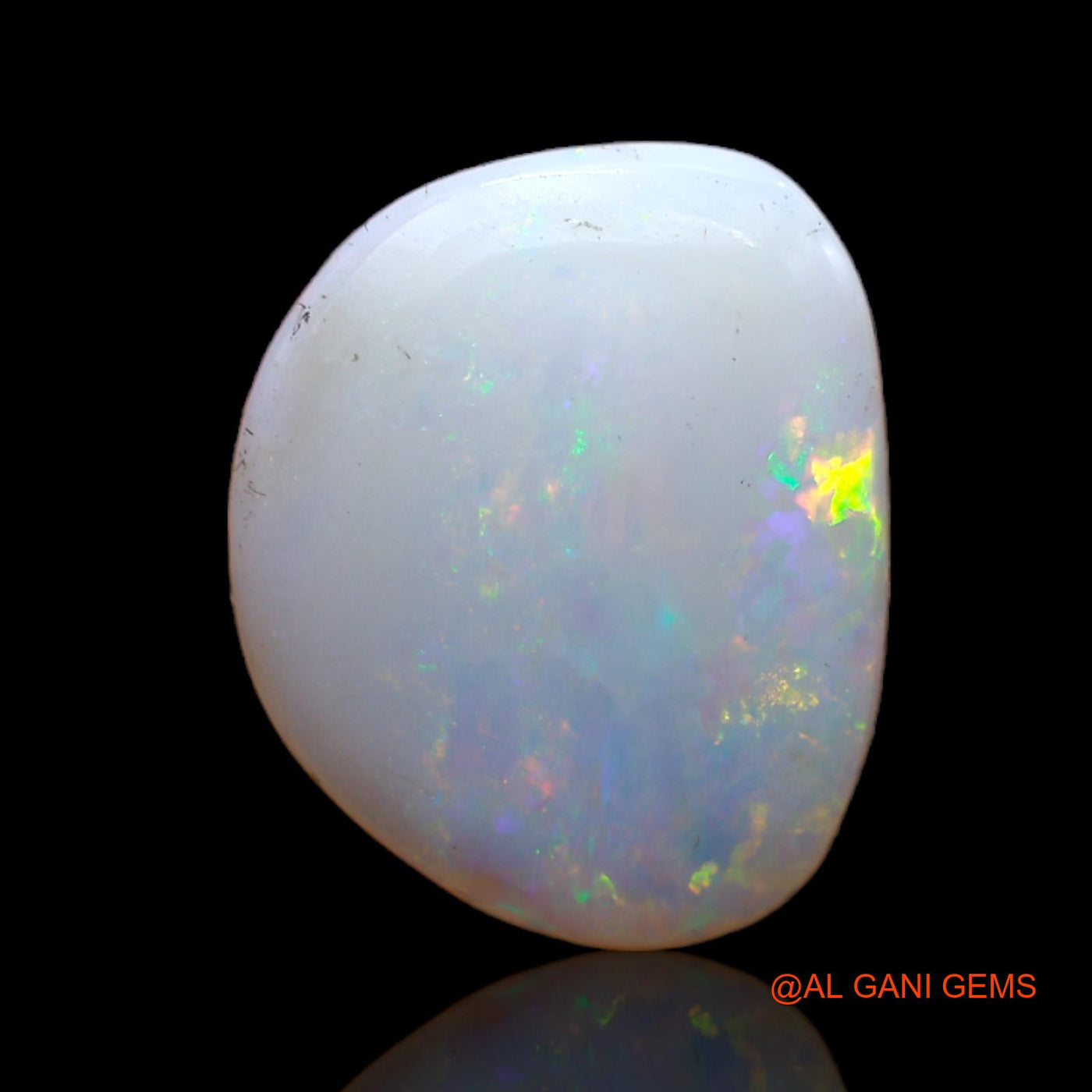 2.50 Cts Natural Australian Fire Opal Loose Gemstone Fancy Cabochon 13x11x3 mm AB-582